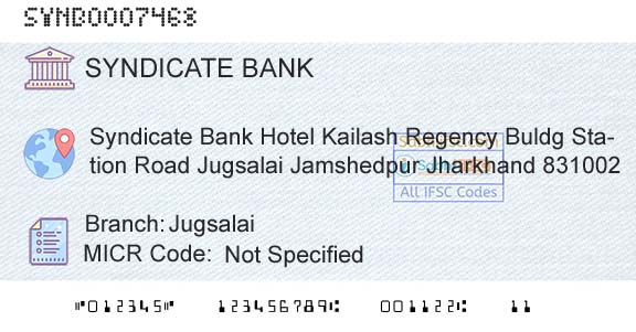 Syndicate Bank JugsalaiBranch 