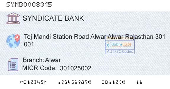 Syndicate Bank AlwarBranch 