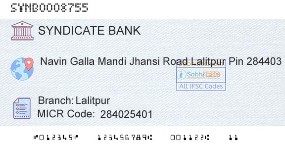 Syndicate Bank LalitpurBranch 