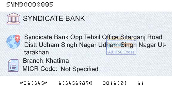 Syndicate Bank KhatimaBranch 
