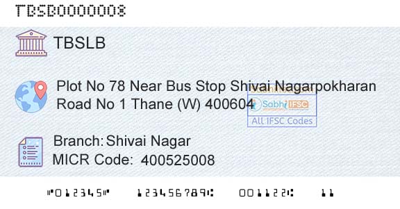 The Thane Bharat Sahakari Bank Limited Shivai NagarBranch 