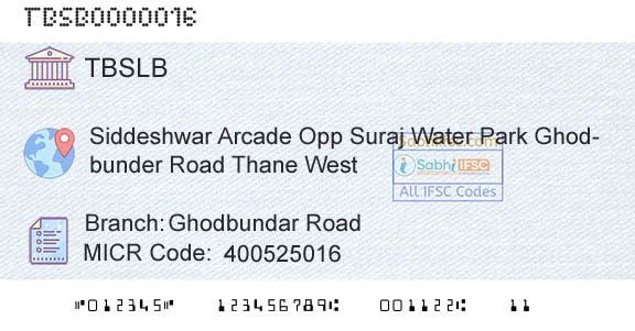 The Thane Bharat Sahakari Bank Limited Ghodbundar RoadBranch 