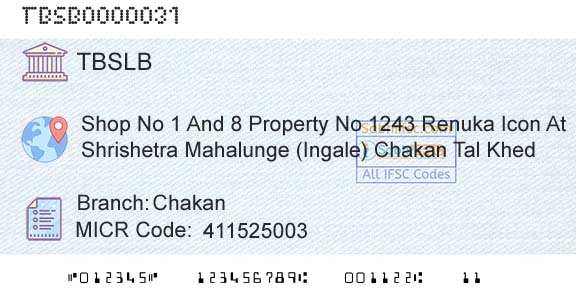 The Thane Bharat Sahakari Bank Limited ChakanBranch 
