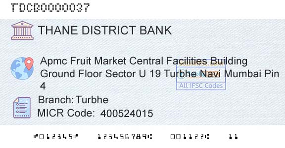 The Thane District Central Cooperative Bank Limited TurbheBranch 