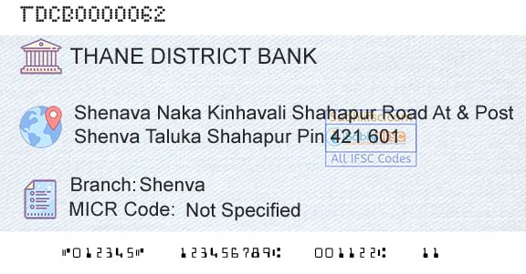 The Thane District Central Cooperative Bank Limited ShenvaBranch 