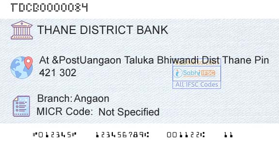 The Thane District Central Cooperative Bank Limited AngaonBranch 