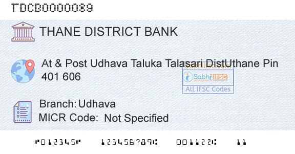 The Thane District Central Cooperative Bank Limited UdhavaBranch 