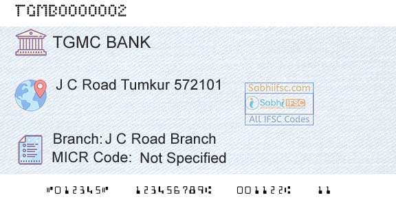 Tumkur Grain Merchants Cooperative Bank Limited J C Road BranchBranch 