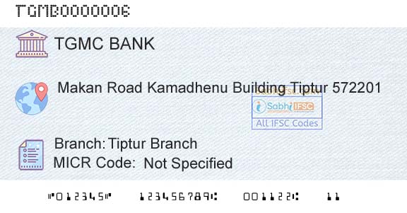Tumkur Grain Merchants Cooperative Bank Limited Tiptur BranchBranch 