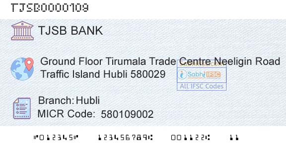 Tjsb Sahakari Bank Ltd HubliBranch 