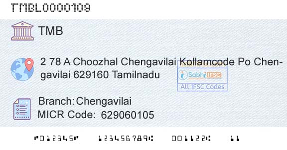 Tamilnad Mercantile Bank Limited ChengavilaiBranch 
