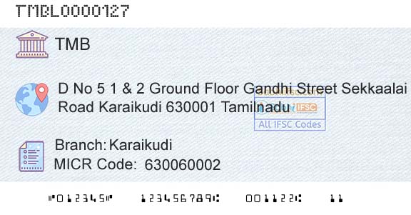Tamilnad Mercantile Bank Limited KaraikudiBranch 