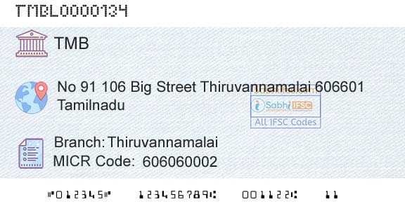 Tamilnad Mercantile Bank Limited ThiruvannamalaiBranch 