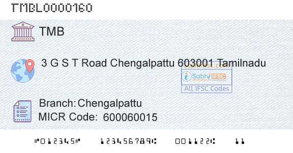 Tamilnad Mercantile Bank Limited ChengalpattuBranch 