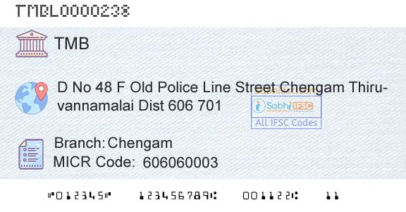 Tamilnad Mercantile Bank Limited ChengamBranch 