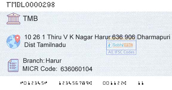 Tamilnad Mercantile Bank Limited HarurBranch 