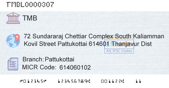Tamilnad Mercantile Bank Limited PattukottaiBranch 