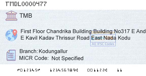 Tamilnad Mercantile Bank Limited KodungallurBranch 