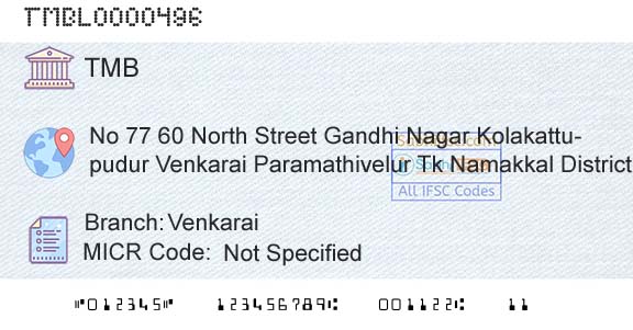 Tamilnad Mercantile Bank Limited VenkaraiBranch 