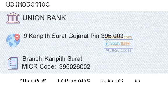 Union Bank Of India Kanpith SuratBranch 