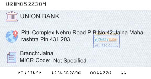 Union Bank Of India JalnaBranch 