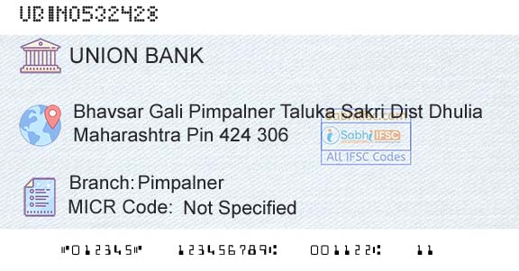 Union Bank Of India PimpalnerBranch 