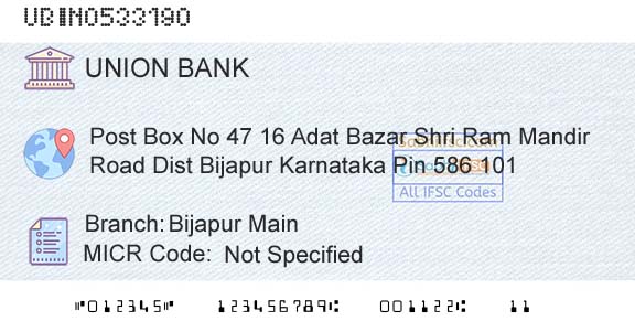 Union Bank Of India Bijapur MainBranch 
