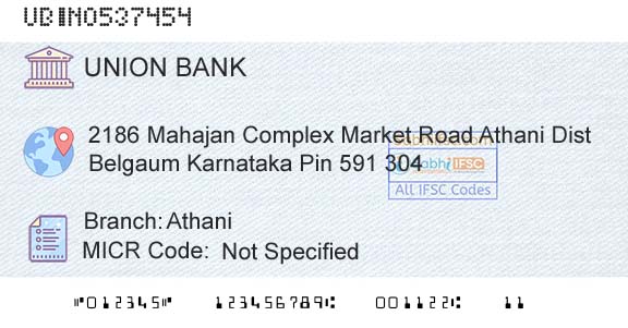 Union Bank Of India AthaniBranch 