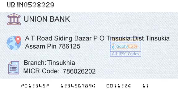 Union Bank Of India TinsukhiaBranch 