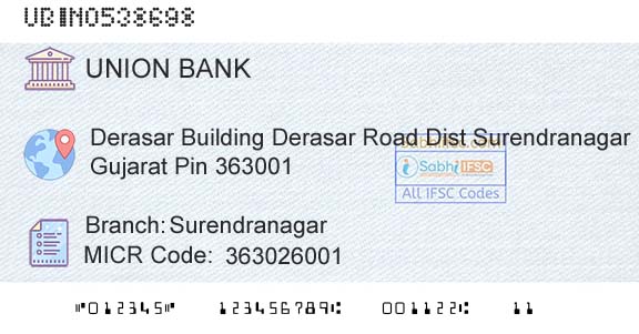Union Bank Of India SurendranagarBranch 