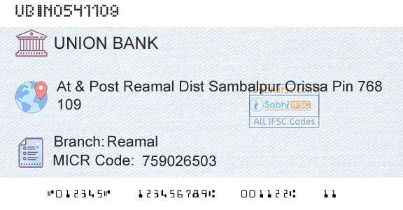Union Bank Of India ReamalBranch 
