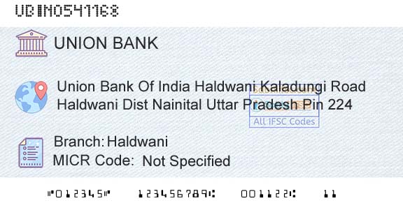 Union Bank Of India HaldwaniBranch 