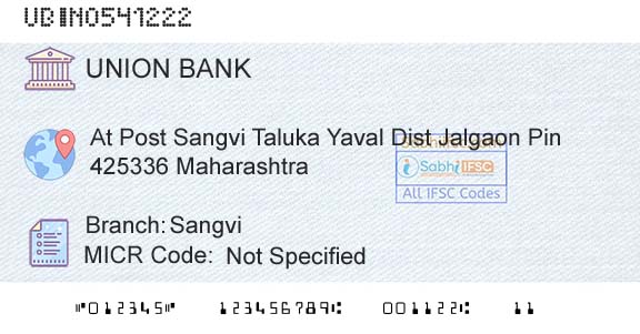 Union Bank Of India SangviBranch 
