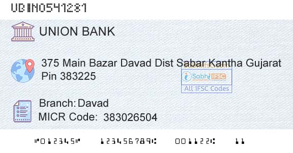 Union Bank Of India DavadBranch 