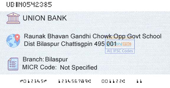 Union Bank Of India BilaspurBranch 