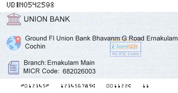 Union Bank Of India Ernakulam MainBranch 