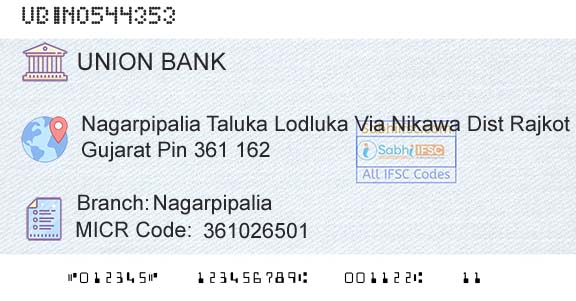 Union Bank Of India NagarpipaliaBranch 