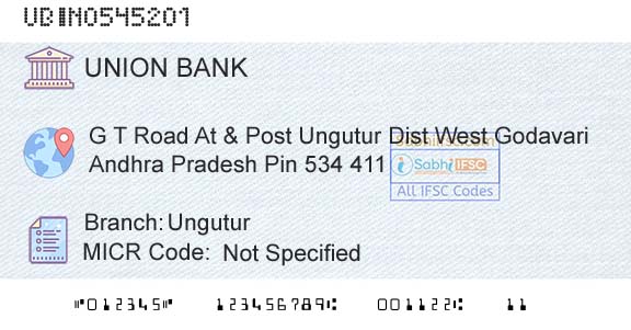 Union Bank Of India UnguturBranch 