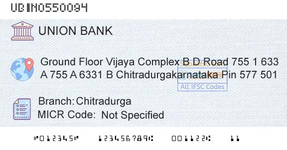 Union Bank Of India ChitradurgaBranch 
