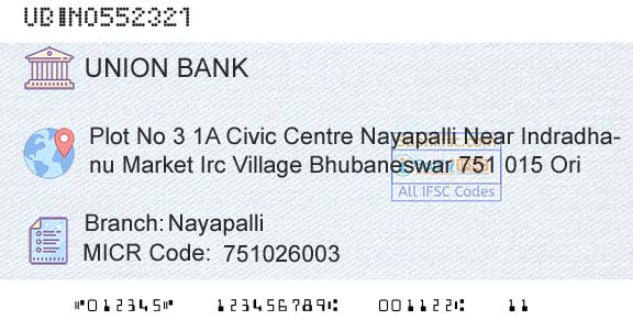 Union Bank Of India NayapalliBranch 
