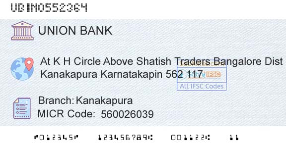 Union Bank Of India KanakapuraBranch 
