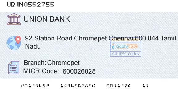Union Bank Of India ChromepetBranch 