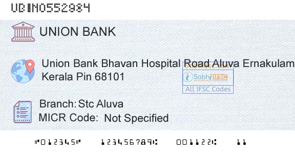 Union Bank Of India Stc AluvaBranch 