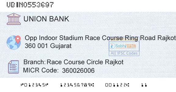 Union Bank Of India Race Course Circle RajkotBranch 