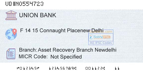 Union Bank Of India Asset Recovery Branch NewdelhiBranch 