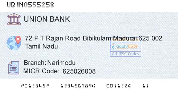 Union Bank Of India NarimeduBranch 
