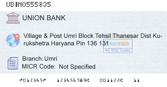 Union Bank Of India UmriBranch 