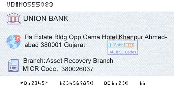 Union Bank Of India Asset Recovery BranchBranch 