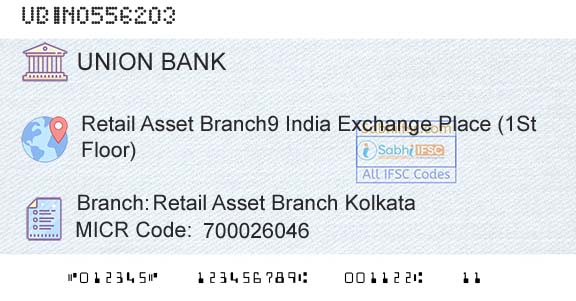 Union Bank Of India Retail Asset Branch KolkataBranch 