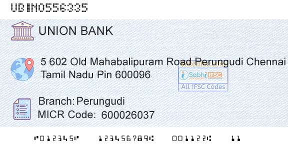 Union Bank Of India PerungudiBranch 